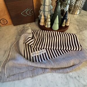 Yves Saint Laurent Striped Silk Scarf 35 square
